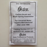 Oster A5 Clipper Repl Brush/Spring Assembly 042584-025